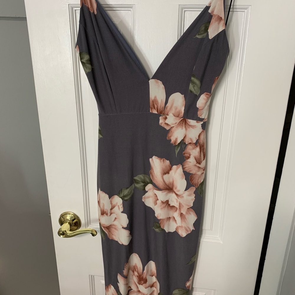 Open back floral dress
